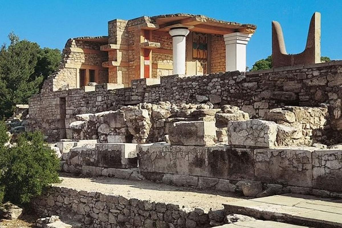 Visite du palais de Knossos en Crète