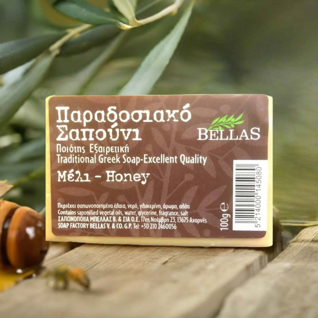 Honing olijfoliezeep uit Kreta